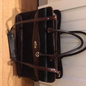 Brighton leather briefcase-computer bag. Like new!